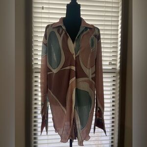 Pretty little thing plisse top NWT